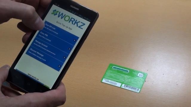 Discover a faster way to recharge your phone using a QR code - Workz Group App