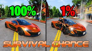 Реалистичные аварии с шансом на выживание #26 😱|BeamNG.Drive| Бименджи Драйв