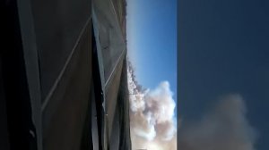 сильнейший пожар Оренбургская обл. с.Ащебутак (смотреть до конца)