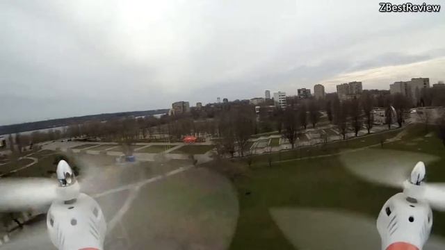 Syma X8c Quadcopter Flight with Xiaomi Yi Camera! 1080p 60 fps! смотреть онлайн