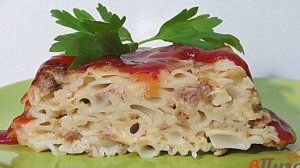 Макаронная запеканка с фаршем