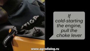 Садовые райдеры STIGA Park Pro – запуск двигателя