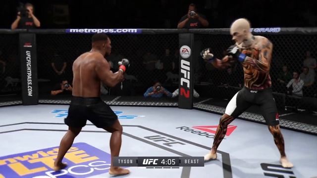 Mike Tyson vs. Galaxy Beast - EA Sports UFC 2 - Crazy UFC 👊🤪