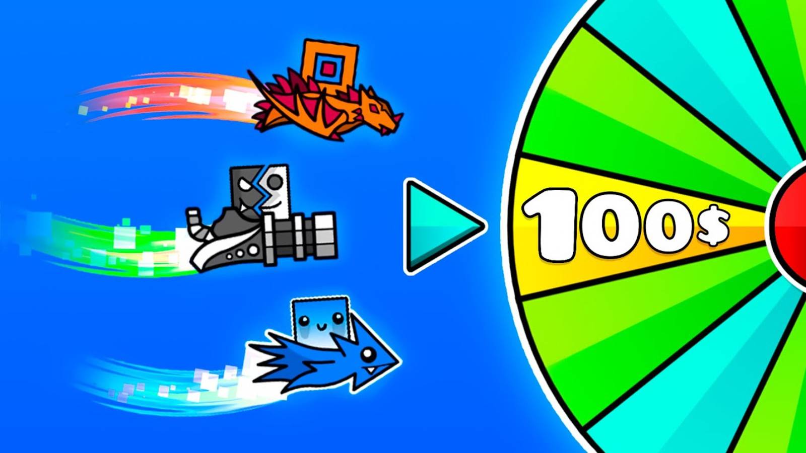 КРУТИ КОЛЕСО - ПОЛУЧИ $$$ в Geometry Dash! смотреть онлайн