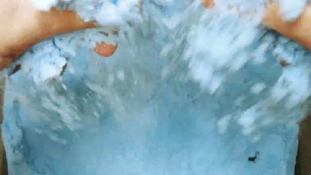 ASMR ☆ Oddly Satisfying ☆💙 Blue Crunchy Baking Soda CRUSH Sleep Aid Pastel colors  АСМР Хрустка Сод