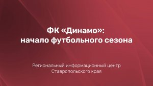 ФК «Динамо»: начало футбольного сезона