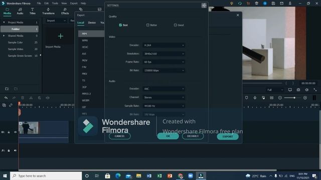 How To Export 4k Videos Easiest Tutorial ( In Wondershare Filmora X )