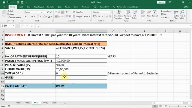 131 - #Excel Financial Functions (RATE)
