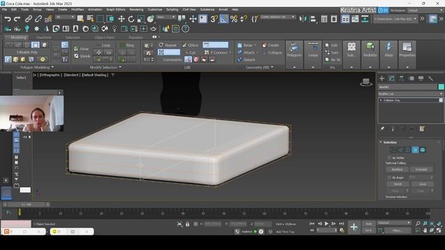 The process of 3d modeling of a Coca-Cola bottle 4/ Процес 3D моделювання пляшки Coca-Cola 4