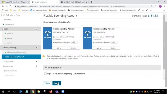 COMPLETING BENEFITS ENROLLMENT ONLINE