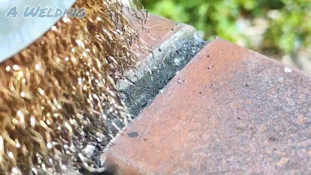 only a few welders know the 1g welding technique on rust plate