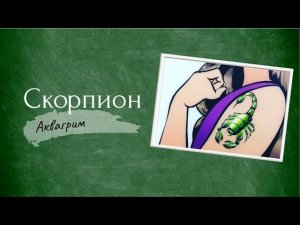 Аквагрим Скорпион