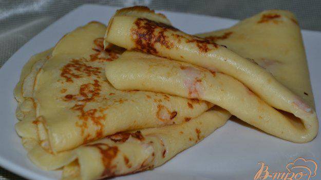 Блины сырные с беконом