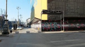 утренний Крещатик, просыпается Киев