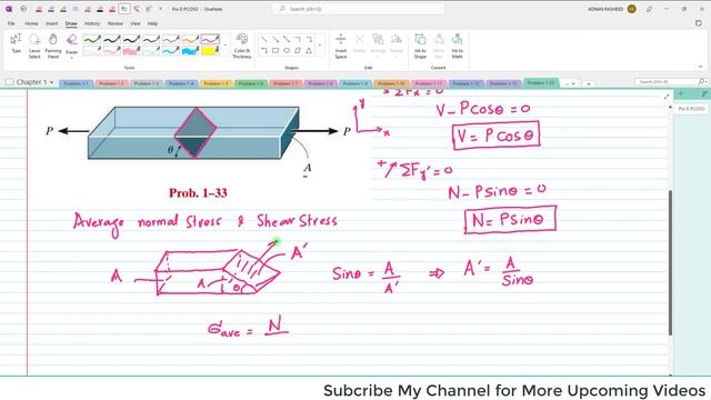 1-33  | Internal Resultant | Loading Chapter 1 Mechanics of Materials by R.C Hibbeler|