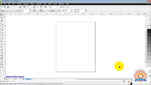 Corel Draw X5 Online Tutorials || Customize Options & Page Properties 2 || Chapter 08