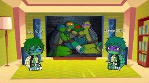 Реакция TMNT на шип Лео+Донни @Арина-б9и2й