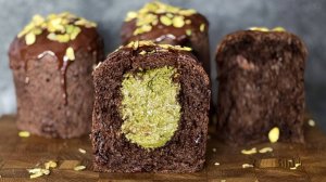 Воздушный ШОКОЛАДНЫЙ КУЛИЧ с ДУБАЙСКОЙ НАЧИНКОЙ