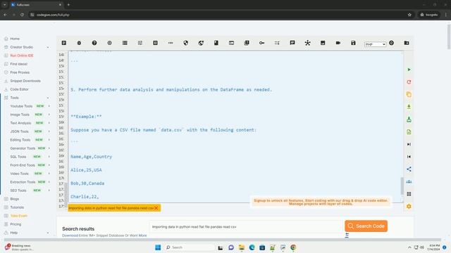 Importing data in python read flat file pandas read csv