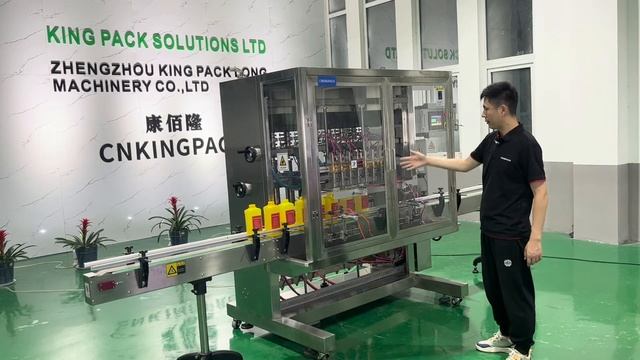 Running of Automatic Filling Machine 8 Nozzle/ How to running the filling machine смотреть онлайн