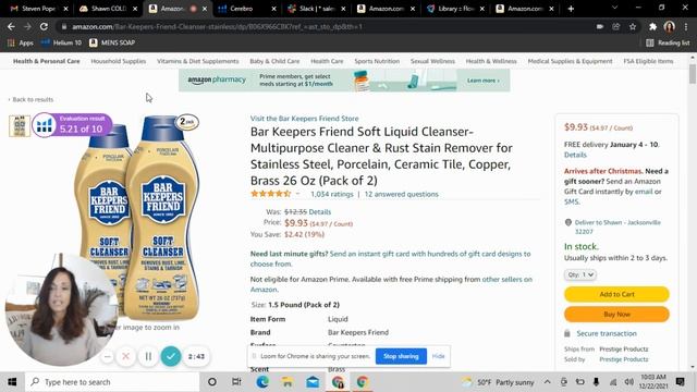 ASIN Review: Bar Keepers Friend Soft Liquid Cleanser - Amazon FBA смотреть онлайн