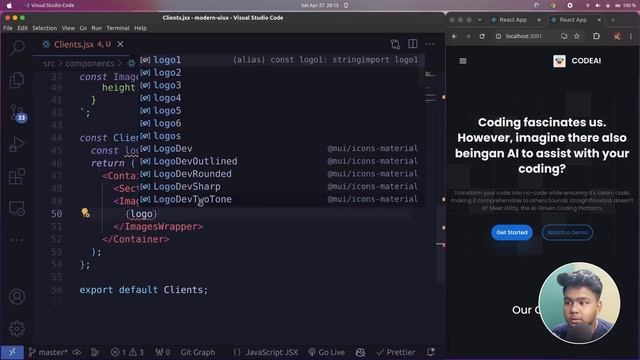 BUILD YOUR OWN UI/UX WEBSITE USING React.js | MERN Projects | GeeksforGeeks
