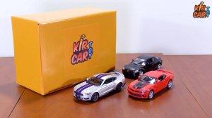 Коробка с Машинками Игрушками - спорт кары, красный, черный и серый. Кир Кар Тойс
