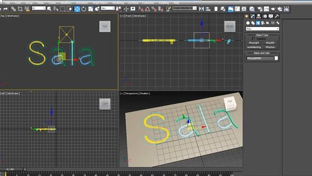 NEON letters with VRAY - 3DS Max