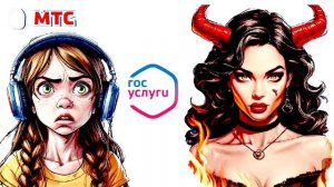 Мошенница из "МТС" отправляет мне демоническую комбинацию с Госуслуг 📨👹😂