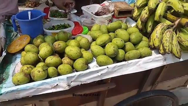 Process of Mashed Green Banana and mango  || Being epic food