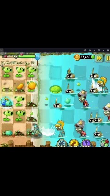 Растение против Зомби 2/PvZ2 Adventure Big Wave Beach Day 10/Большая Пляжная Волна День 10 #pvz смотреть онлайн