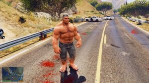 В ЛАБОРАТОРИИ СОЗДАЛИ ОГРОМНОГО ЗЛОГО ХАЛКА В ГТА 5 КРАСНЫЙ ХАЛК ОБЗОР МОДА ГТА 5