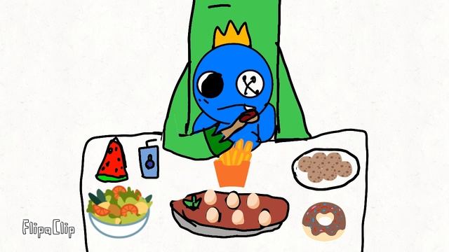Blue mukbang rainbow friends animacion смотреть онлайн
