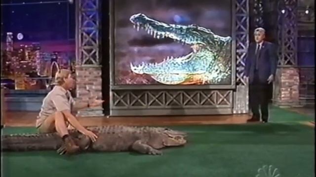 Steve Irwin talking about Crocodiles with Jay Leno in 2002 🐊 смотреть онлайн