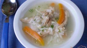 Рисовый суп без картофеля