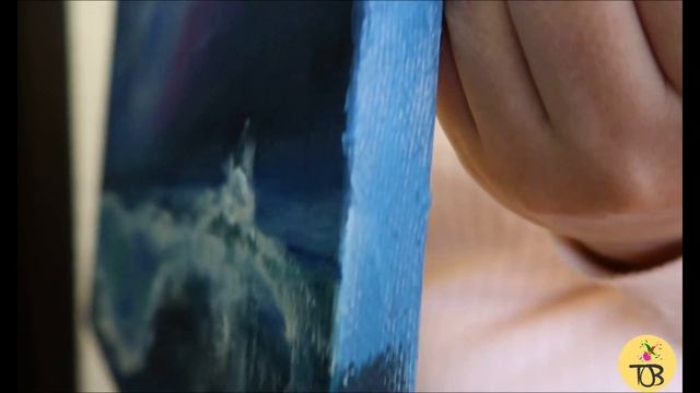 Картина маслом "Энергия волны" смотреть онлайн