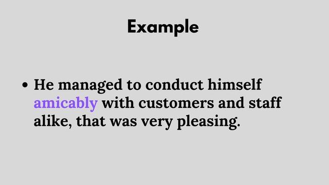 Amicable – Meaning, Synonyms and Examples