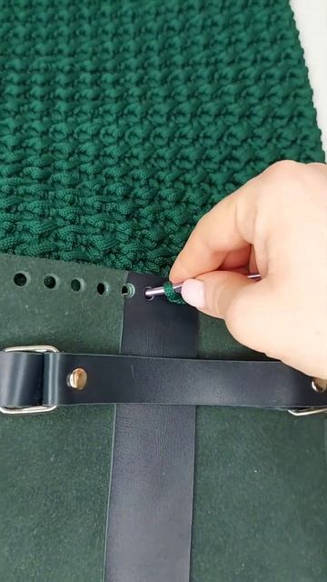 Как привязать клапан к сумке из полиэфирного шнура? смотреть онлайн