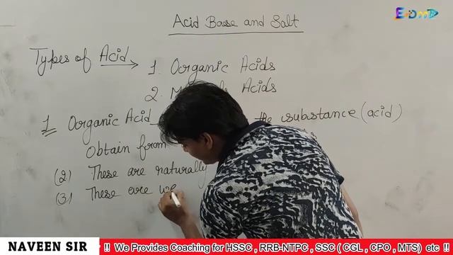Class-6 |RRB-NTPC 2020 | Science |Synthetic indicators |Acids|Organic & Mineral acid | by Naveen Si смотреть онлайн
