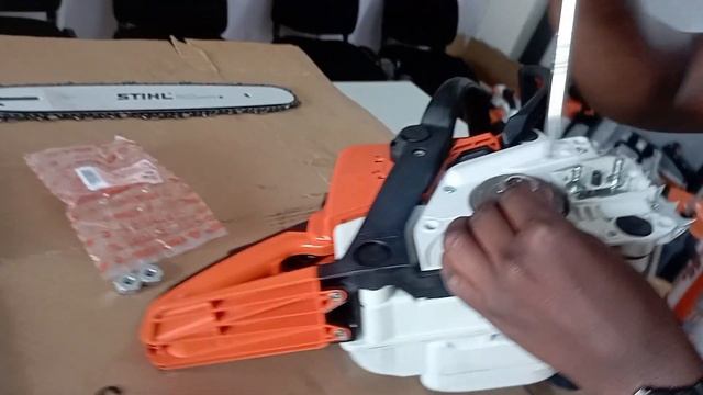 Switching MS 250 to Rim Sprocket 7T .325 kit & 16" Bar. смотреть онлайн