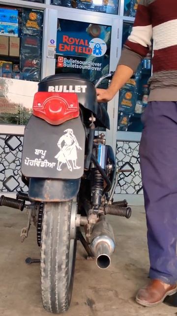 Short Bottle Silencer Sound - Manjit Bullet Repair Center Zira | Royal Enfield | Bullet Sound Lover смотреть онлайн