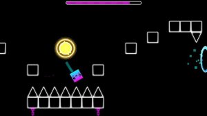 Папочка зашёл поиграть в Геометри деш!