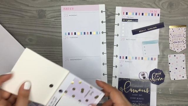 PLAN WITH ME  Skinny Classic Happy Planner  Glam Girl  March 23-29 2020