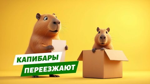 Капибары переезжают. 🐾 Смешной мультфильм для детей про капибару и его семью! ❤️