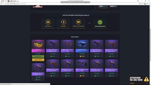 Just a fast pepe case from daily bonus - farmskins.com :) 0,9$ code in description смотреть онлайн