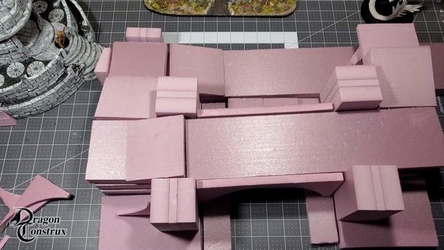 Building D&D Gaming Terrain, Keystone Castle Bridge XPS foam Terrain Warhammer or Pathfinder Part 1
