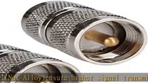 DHT Electronics RF coaxial coax adapter UHF male to male PL-259 connector Pack of 2