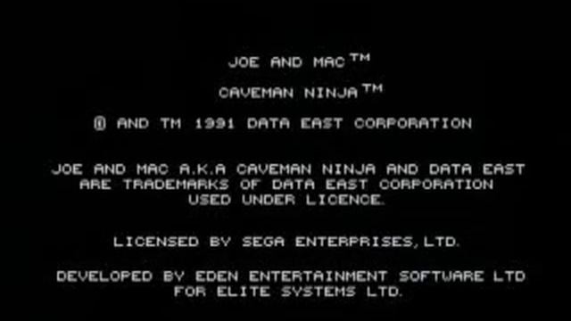 Sega Mega Drive Genesis ► Joe & Mac смотреть онлайн