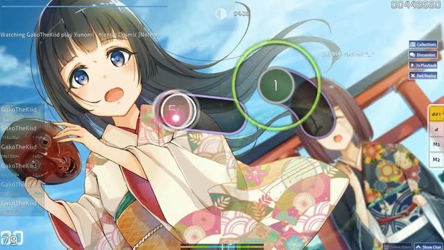 Low osu! gameplay - Mentai Cosmic (Normal) 2.44*