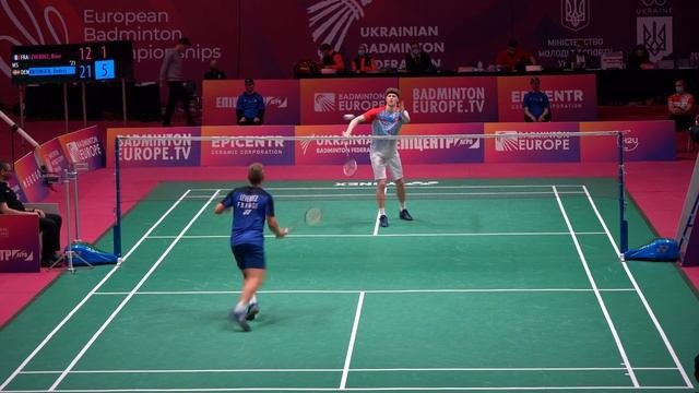 European Badminton Championship: 🇫🇷 LEVERDEZ Brice VS 🇩🇰 ANTONSEN Anders